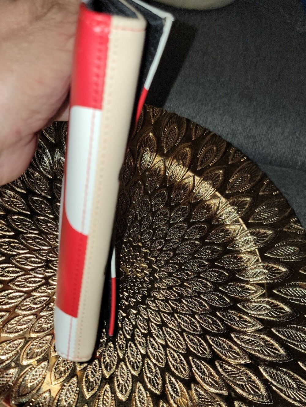Red Mushroom Clutch Wallet with Beige Face - Picture 10 of 10